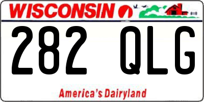 WI license plate 282QLG