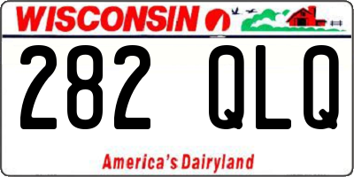 WI license plate 282QLQ