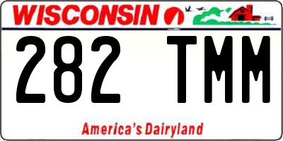 WI license plate 282TMM