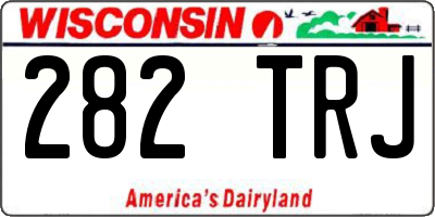 WI license plate 282TRJ