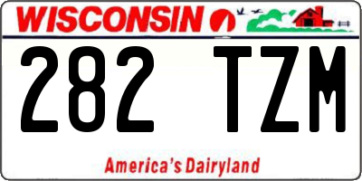 WI license plate 282TZM