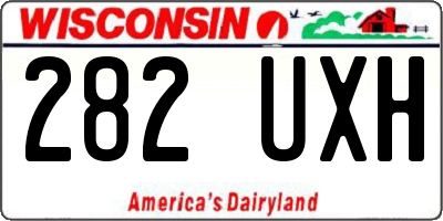 WI license plate 282UXH
