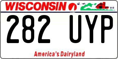 WI license plate 282UYP