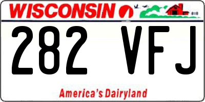 WI license plate 282VFJ