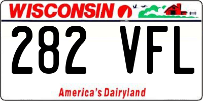 WI license plate 282VFL