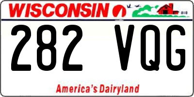 WI license plate 282VQG