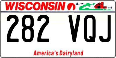 WI license plate 282VQJ