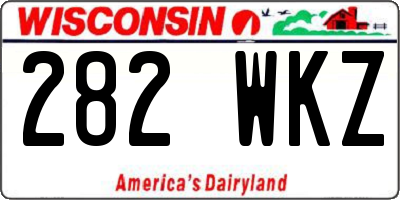 WI license plate 282WKZ