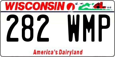 WI license plate 282WMP