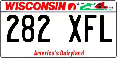WI license plate 282XFL
