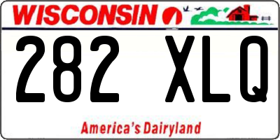 WI license plate 282XLQ