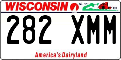 WI license plate 282XMM