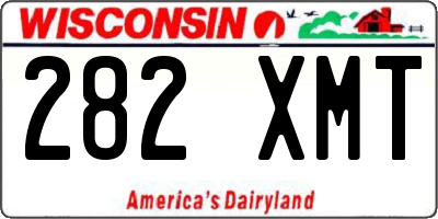 WI license plate 282XMT