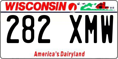 WI license plate 282XMW