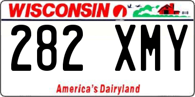 WI license plate 282XMY