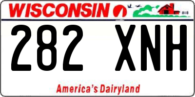 WI license plate 282XNH