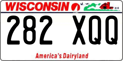 WI license plate 282XQQ