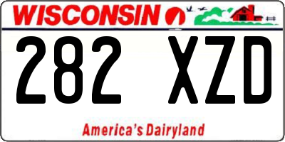 WI license plate 282XZD