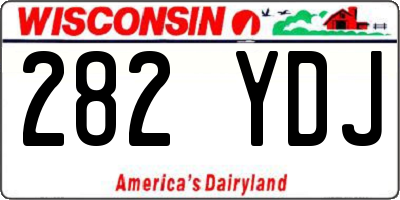 WI license plate 282YDJ