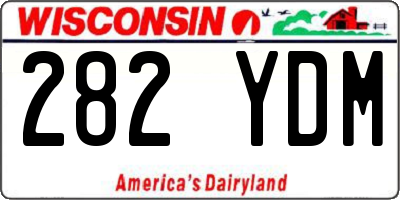 WI license plate 282YDM