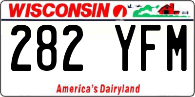 WI license plate 282YFM