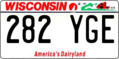 WI license plate 282YGE