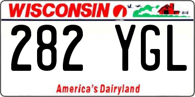 WI license plate 282YGL