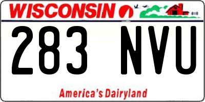 WI license plate 283NVU