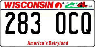 WI license plate 283OCQ