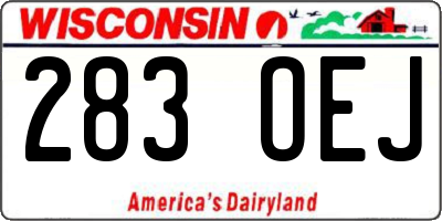 WI license plate 283OEJ