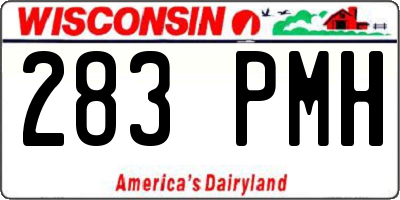 WI license plate 283PMH