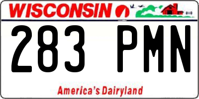 WI license plate 283PMN