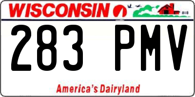WI license plate 283PMV