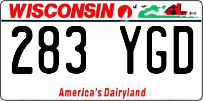 WI license plate 283YGD