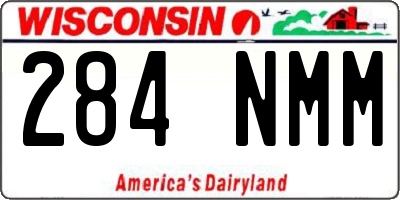 WI license plate 284NMM