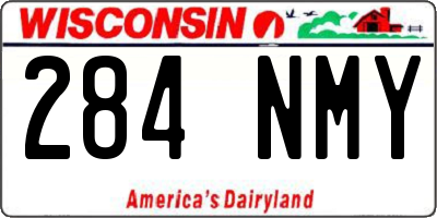 WI license plate 284NMY