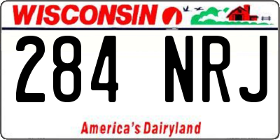 WI license plate 284NRJ