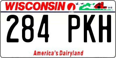 WI license plate 284PKH