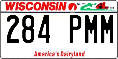 WI license plate 284PMM