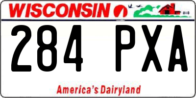 WI license plate 284PXA