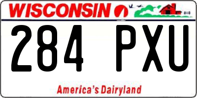 WI license plate 284PXU