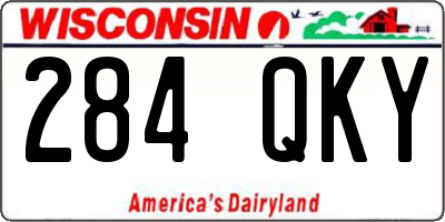 WI license plate 284QKY