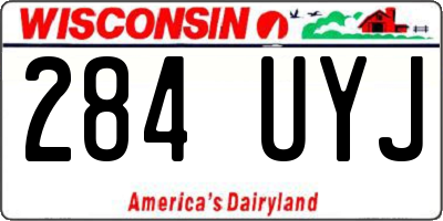 WI license plate 284UYJ