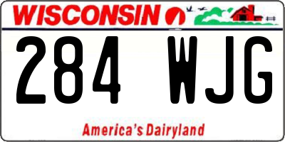 WI license plate 284WJG