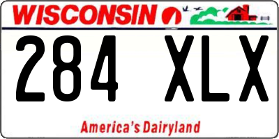 WI license plate 284XLX