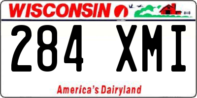 WI license plate 284XMI