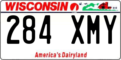 WI license plate 284XMY