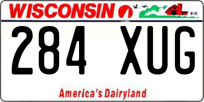 WI license plate 284XUG