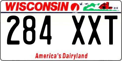 WI license plate 284XXT