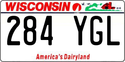 WI license plate 284YGL